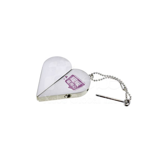 customized heart shaped promotional gift USB