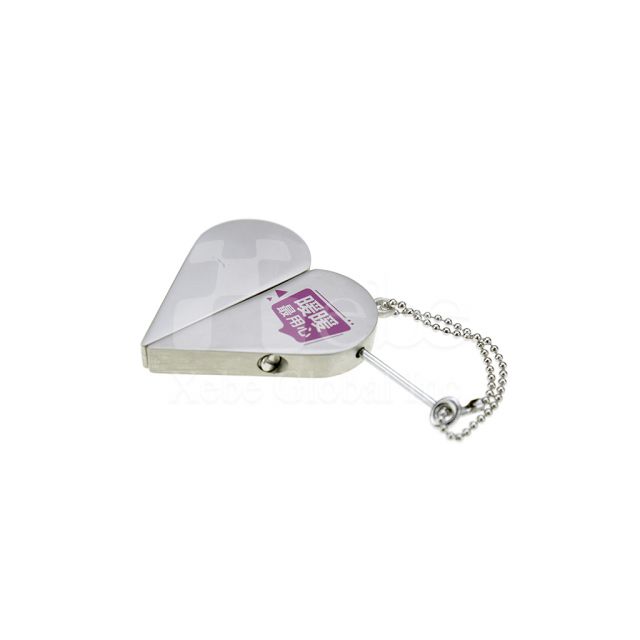 customized heart shaped promotional gift USB