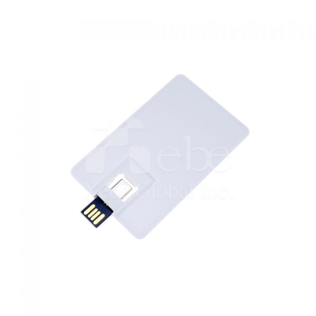 card shape simplistic white OTG USB