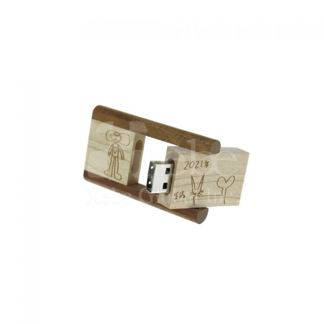 lightweight printed wooden USB