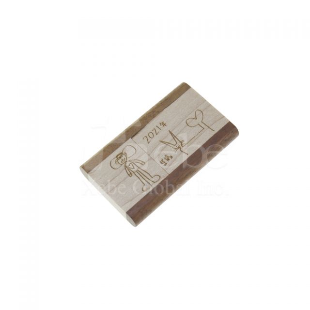 lightweight printed wooden USB