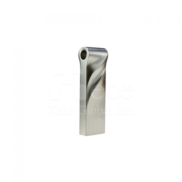 gray silver glossy metal USB