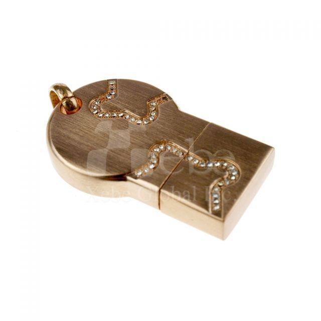 diamond decorated jewelry USB