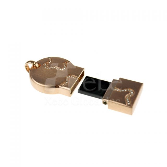 diamond decorated jewelry USB