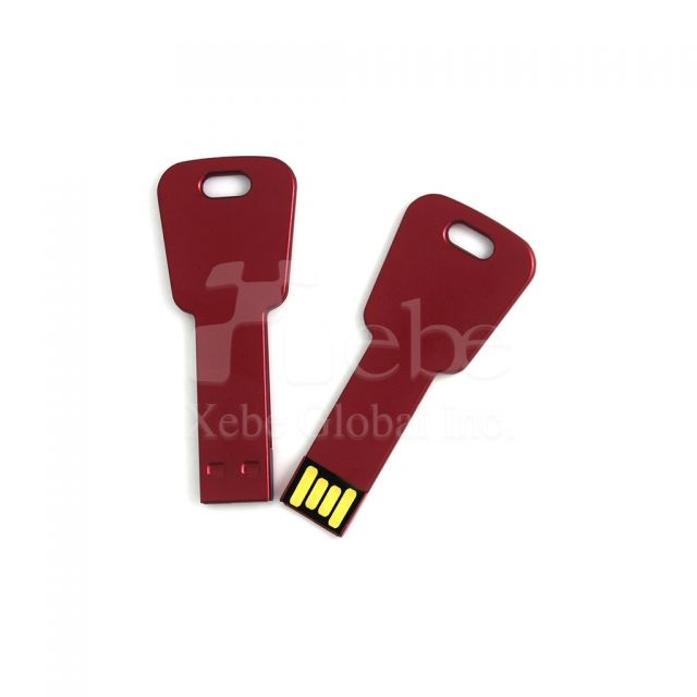 red key shape flash drive
