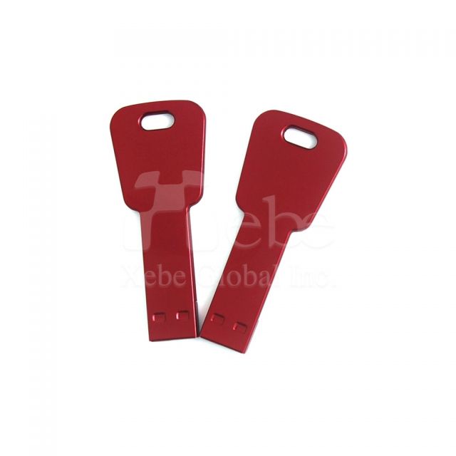 red key shape flash drive