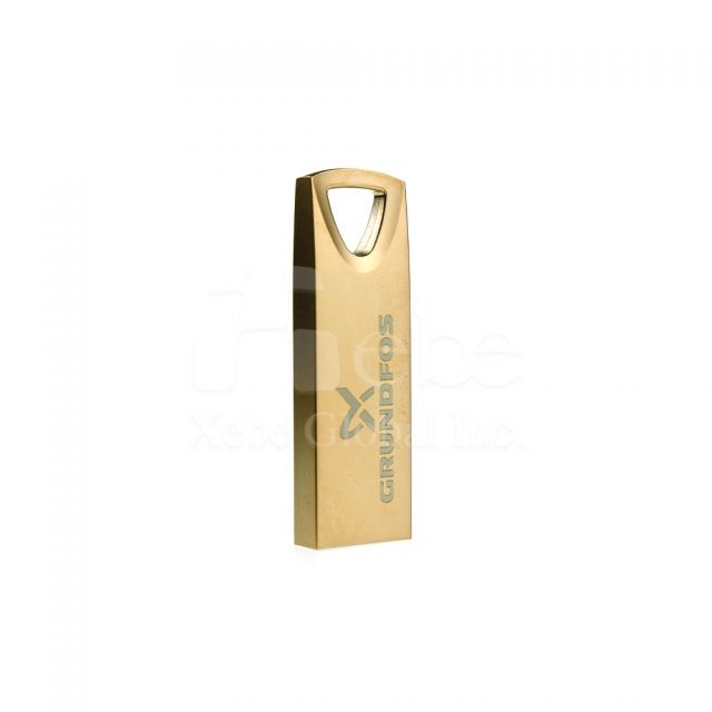 rose gold mini printed logo USB 