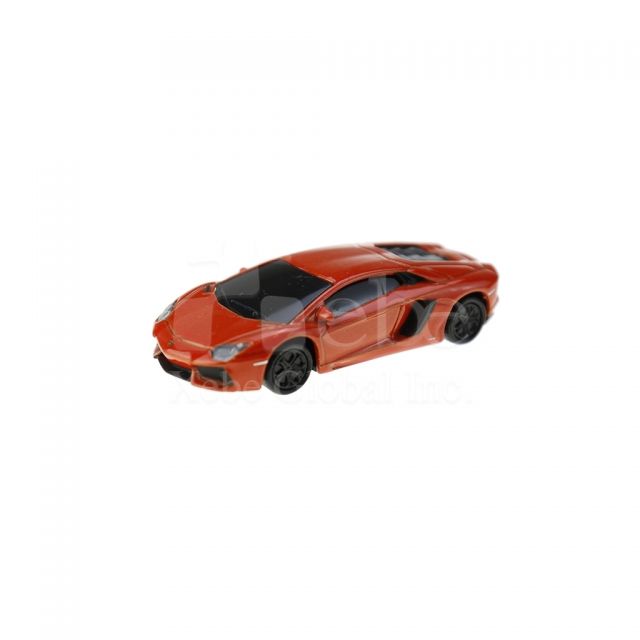 customized red sport car model USB