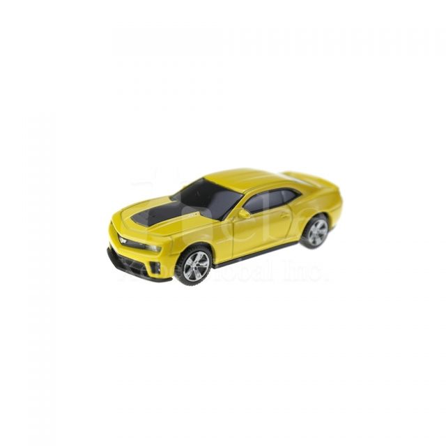 yellow model sport car 3D customized USB