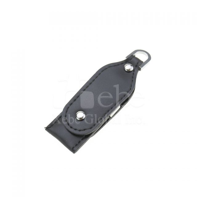 dark blue leather USB