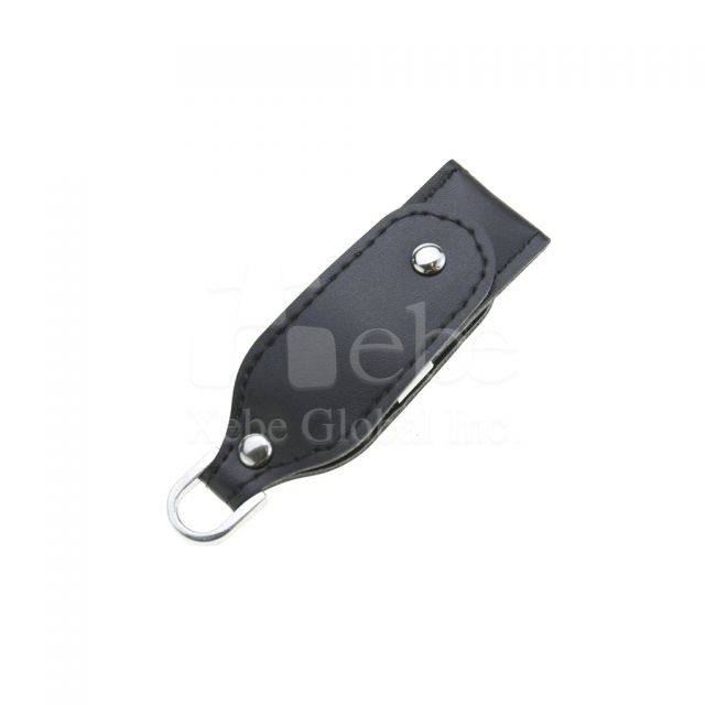 dark blue leather USB