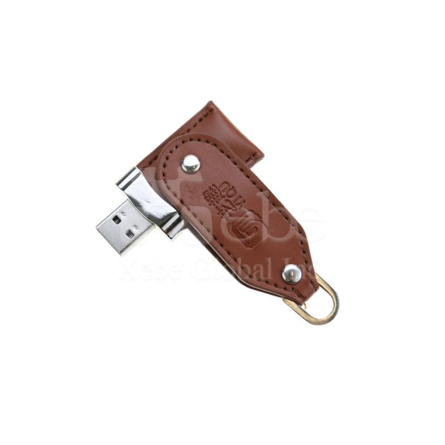 brown leather USB