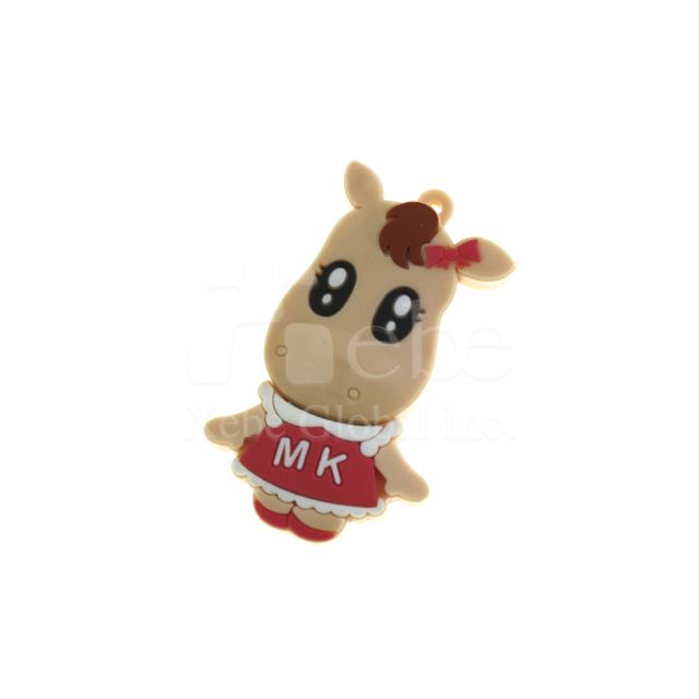 customized 3D cow USB