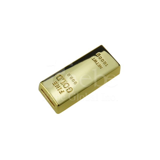 metal gold bullion USB promotional gift