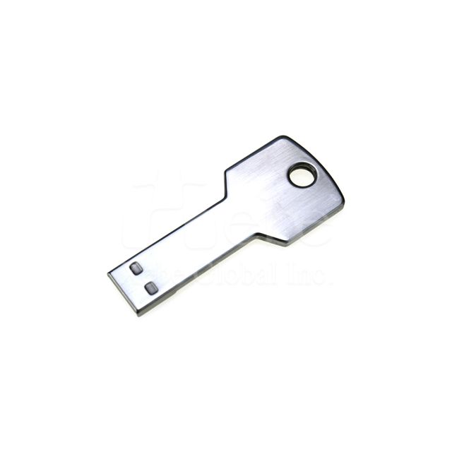 silver key flash drive