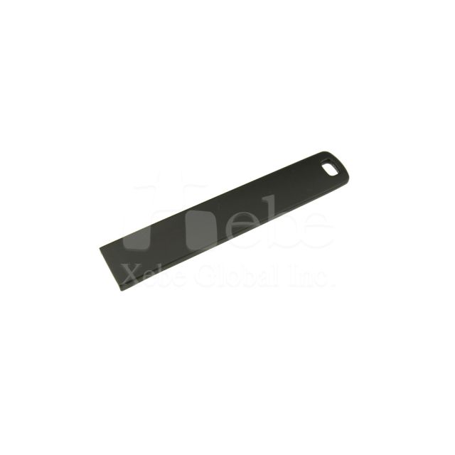 black lightweight metal USB