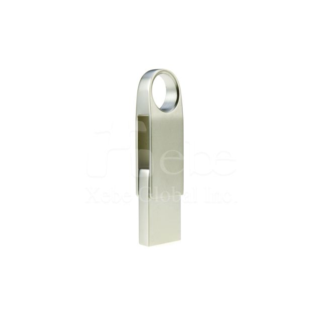 technological silver flash drive