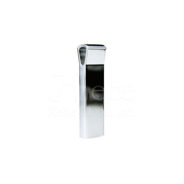 white silver gradient metal usb