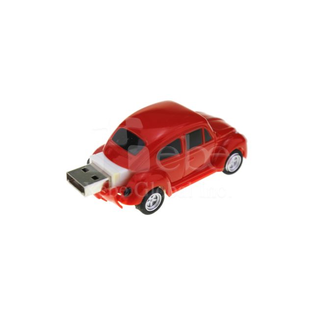 Red vintage car 3d customized flash drive