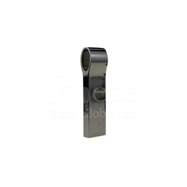 elegant black metal USB drive