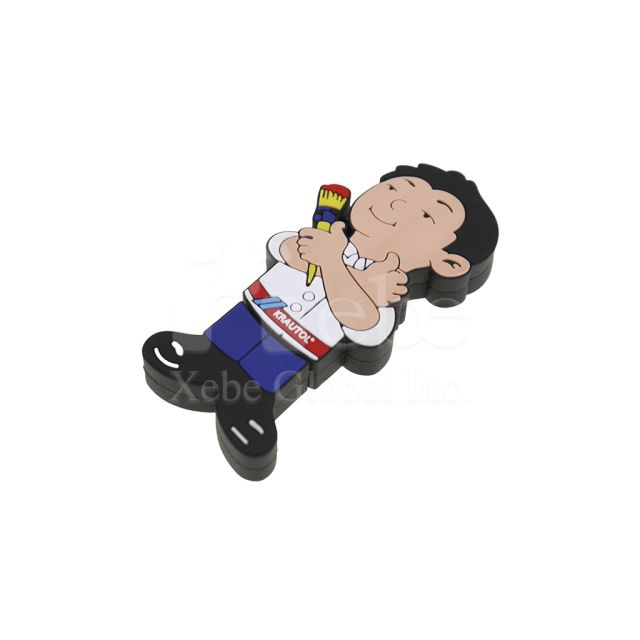 painting cool guy customized USB drive