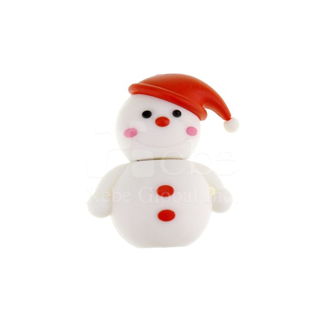 Snowman customized flash drive