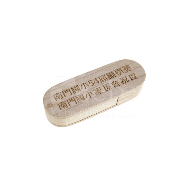 craving words wooden usb drive