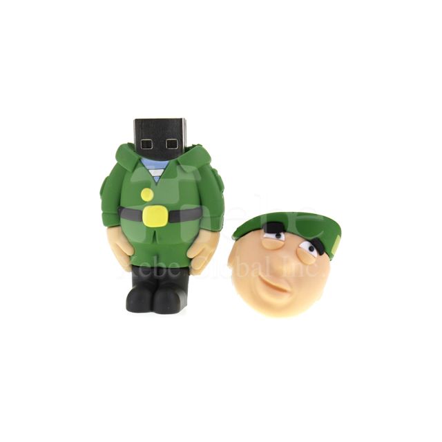 soldier 3D customized usb drive