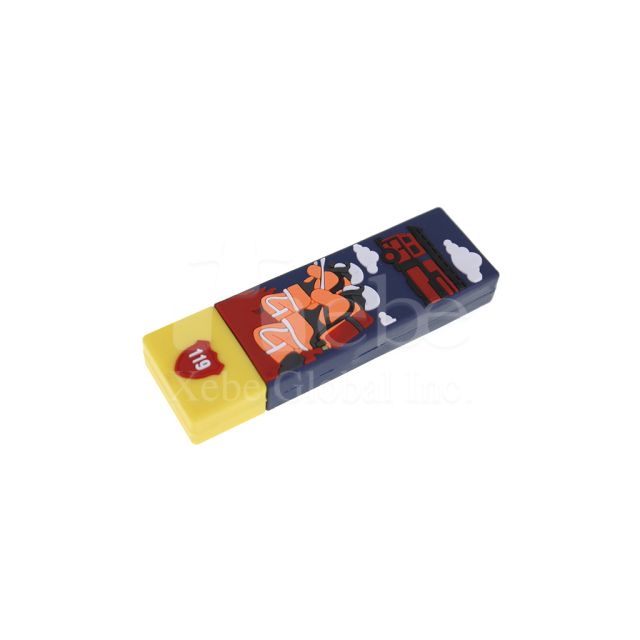 illustration 3D customized usb drive exhibition souvenir