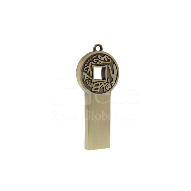 chinese pattern metal flash drive