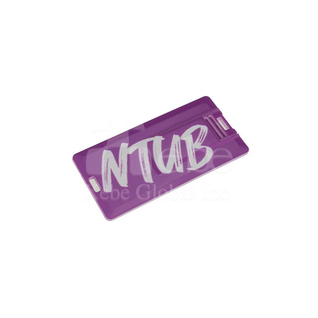 purple credit card usb drive school souvenir