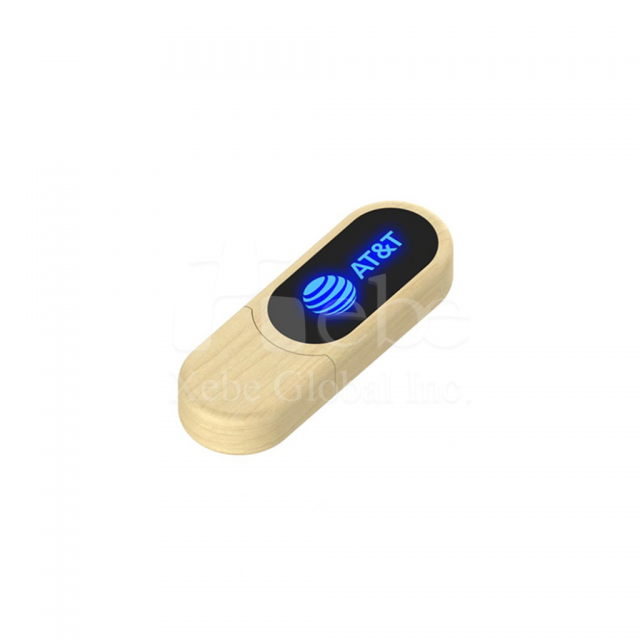 led wood flash drive