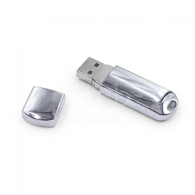 silver white classic flash drive