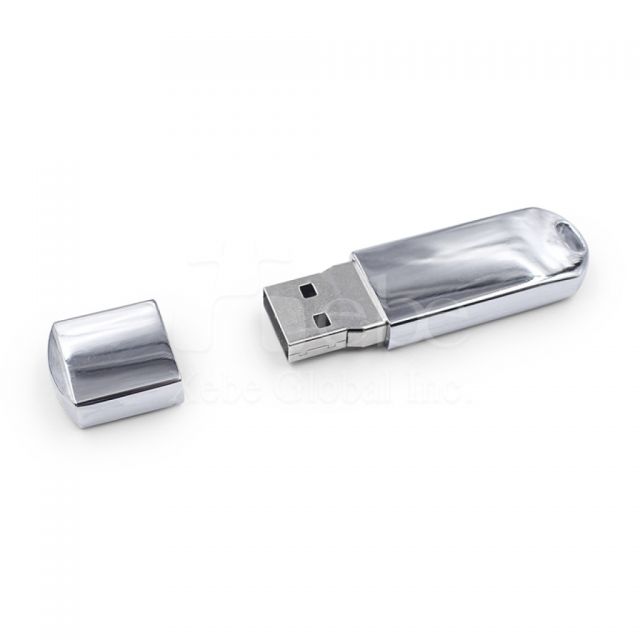 silver white classic flash drive