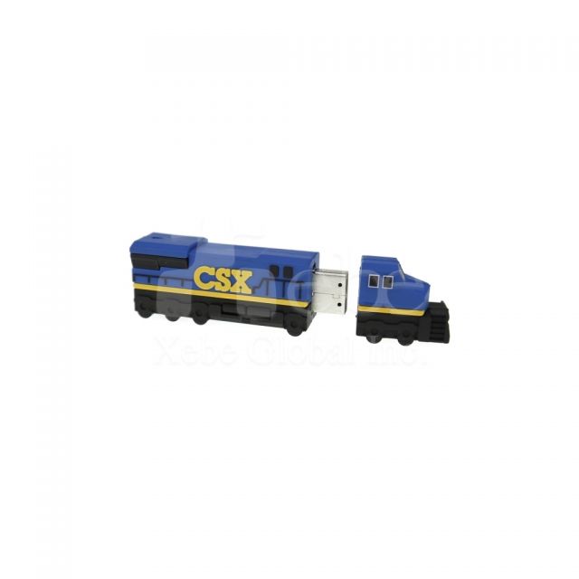 customized train-shaped flash drive