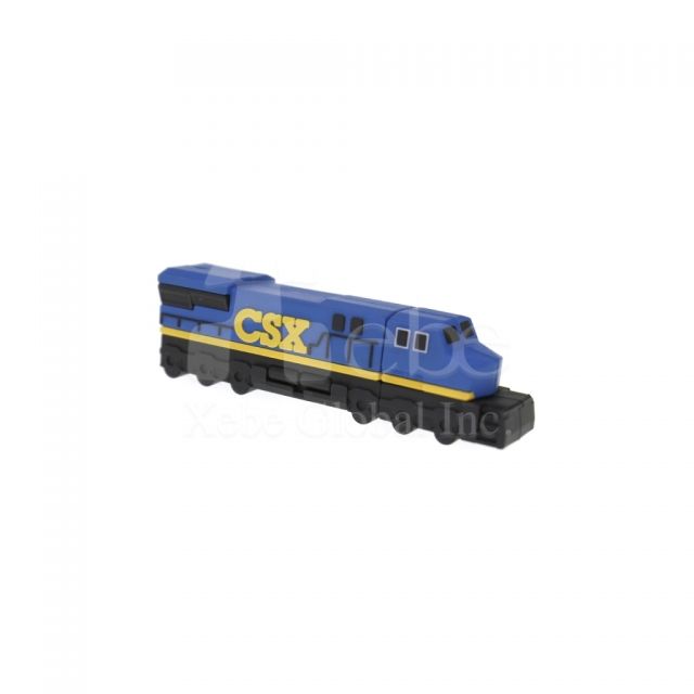 customized train-shaped flash drive