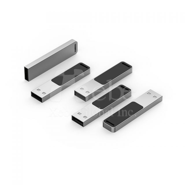 silver led classic flash drive