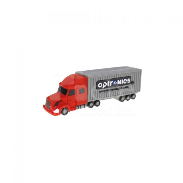 red and gray truck shape usb flash drive 