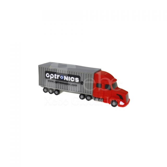 red and gray truck shape usb flash drive 