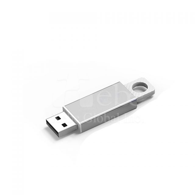 silver metal usb flash drive gift making  