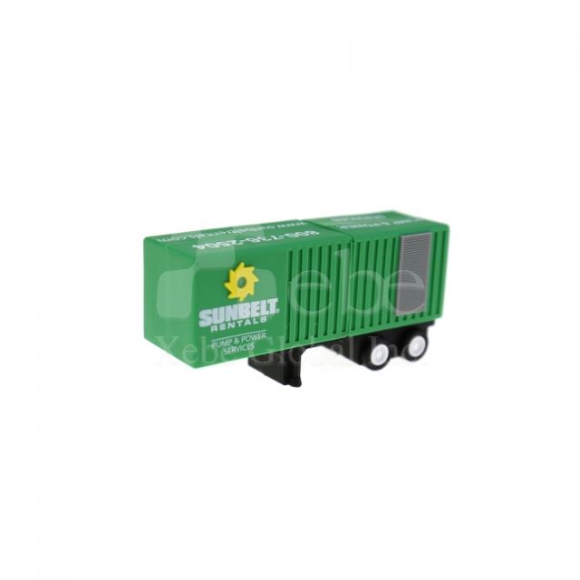 green container truck customized flash drive