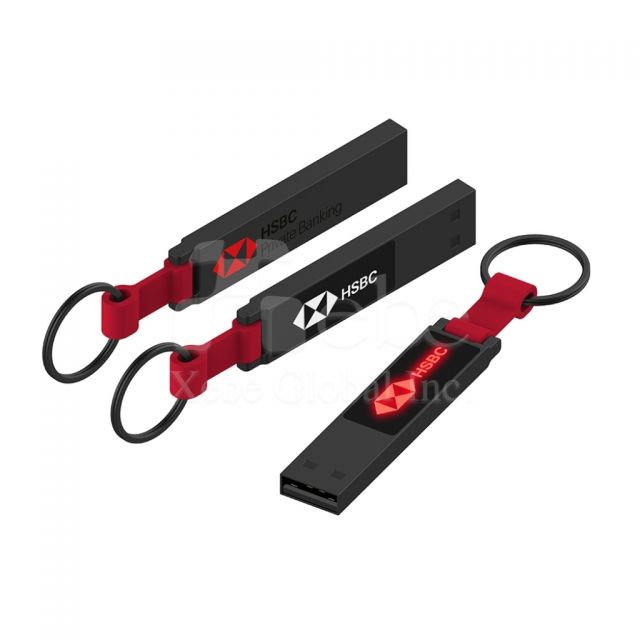 red and black contrasting classic flash drive