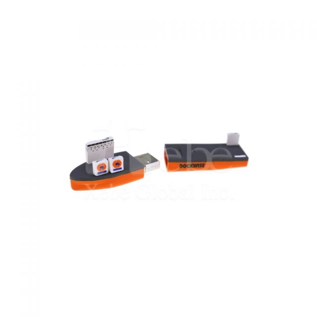 boat shape pvc flash drive