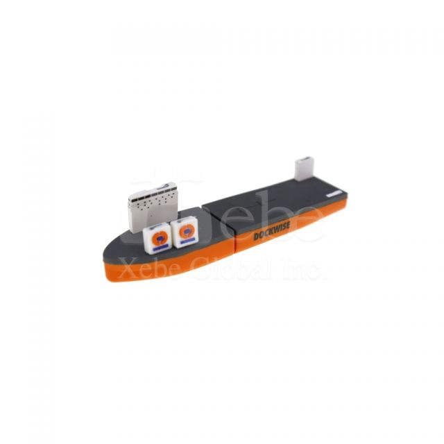 boat shape pvc flash drive