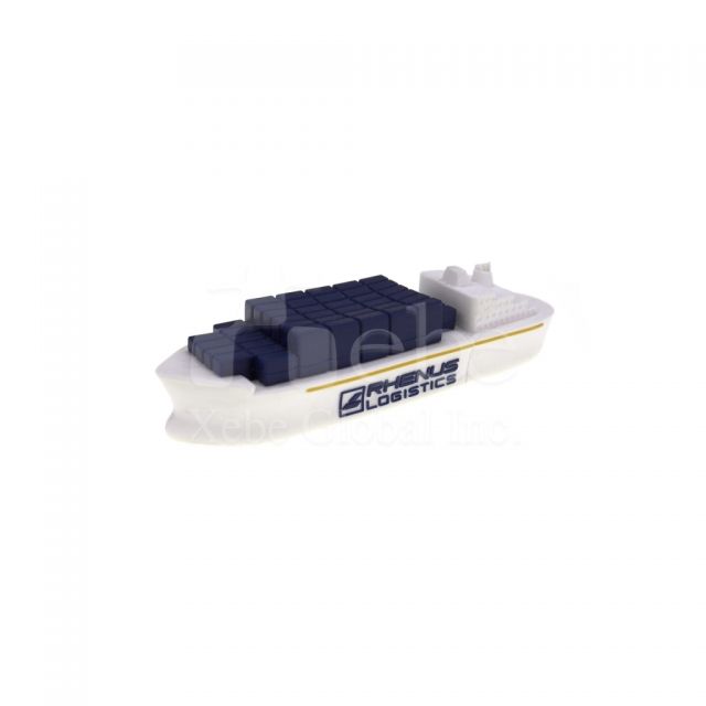 custom corporate container ship flash drive