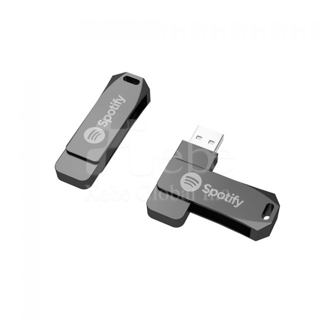 stylish rotating metal flash drive