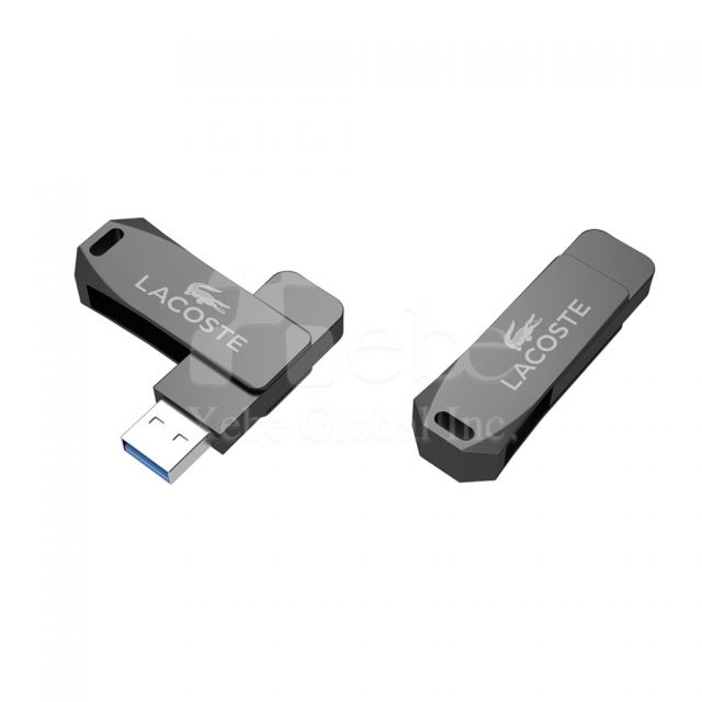 stylish rotating metal flash drive