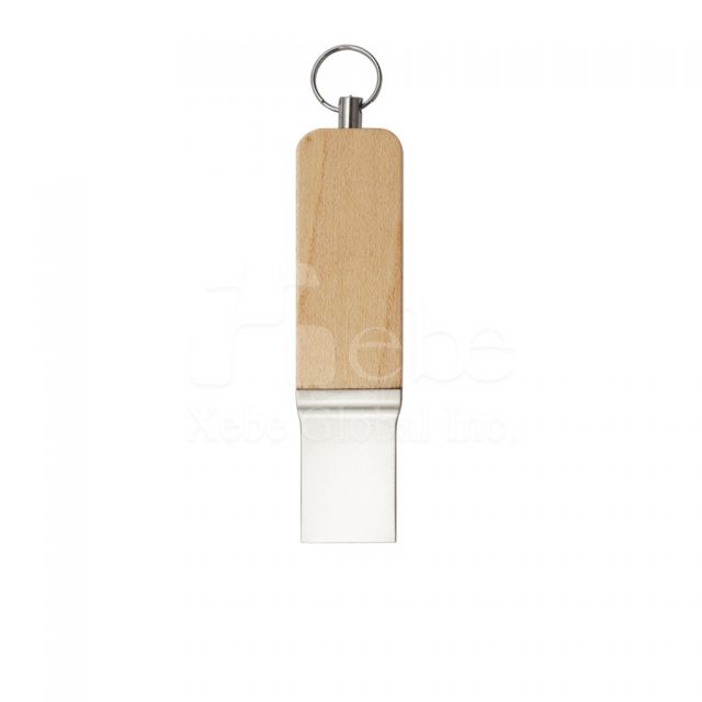 keychain wooden flash drive