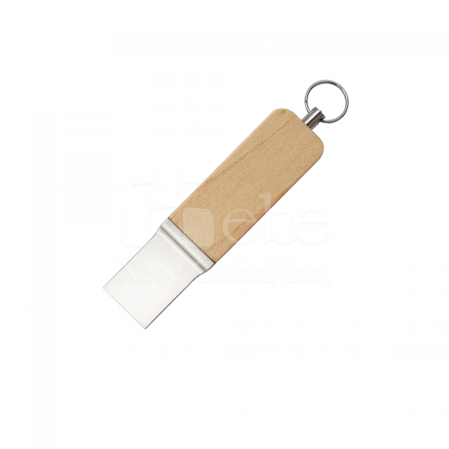 keychain wooden flash drive