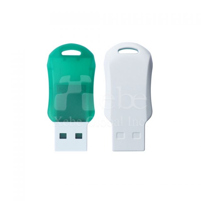 green mini flash drive
